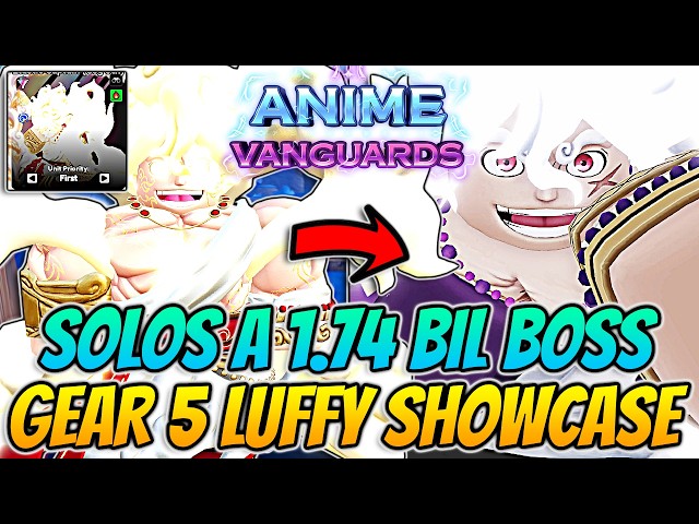The *NEW* Gear 5 Luffy Vanguard IS GODLY Strong In Anime Vanguards Update 13!