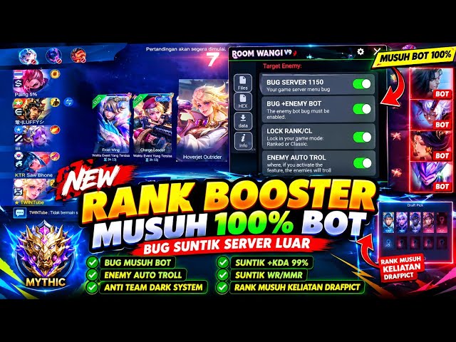NEWEST ML RANK BOOSTER TUTORIAL 2026 SEASON 42 - LATEST PATCH, "ROOM WANGI" (EASY MATCH), ALL TIE...