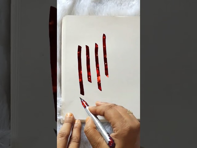 beautiful & Simple calligraphy art with unique ideas 🥰🤲#allah #calligraphy #easy #love #uniquestyle