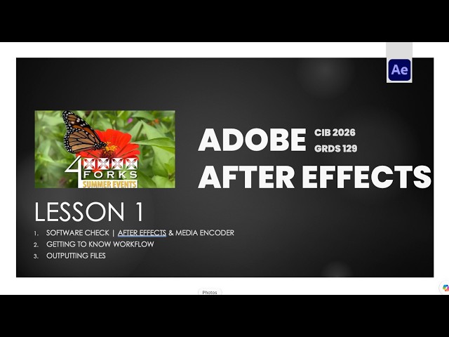 Lesson 1 | Getting to know Workflow | Adobe After Effects Classroom in a Book 2026