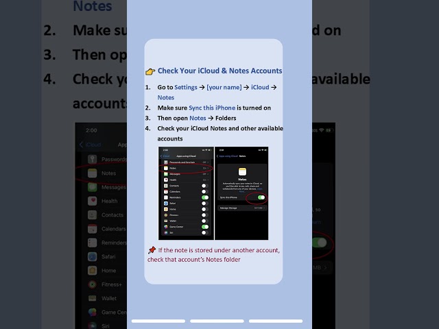 Can’t Find Your iPhone Note? Check This First