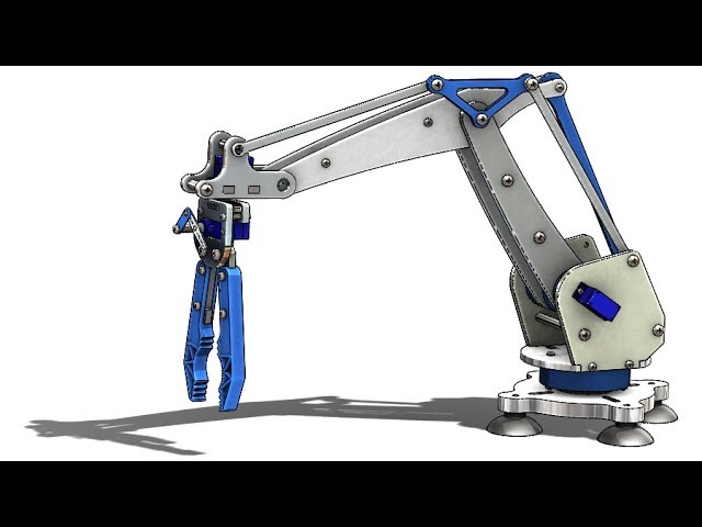 SolidWorks Tutorial # 310: Robotic arm (layout design, mate controller)