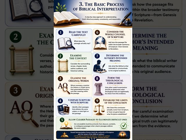Scripture interpret Scripture Explained