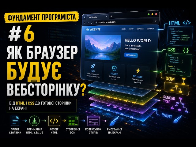 Фундамент програміста #6 — Як браузер будує вебсторінку?