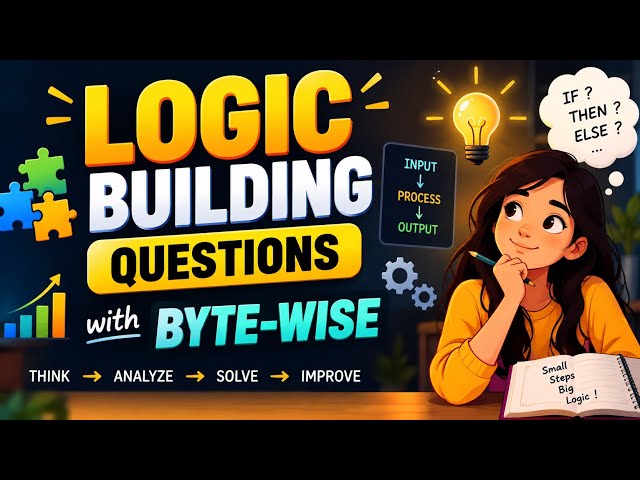 Logic Building Series 1234321 | Programming Practice|Byte-wise |