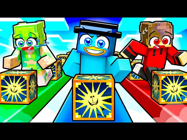 Carrera de LUCKY BLOCKS del SUNMAN!
