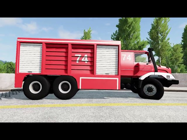Cars, Trucks Vs Spikes ! Cars, Trucks Crash Compilation - BeamNG.Drive