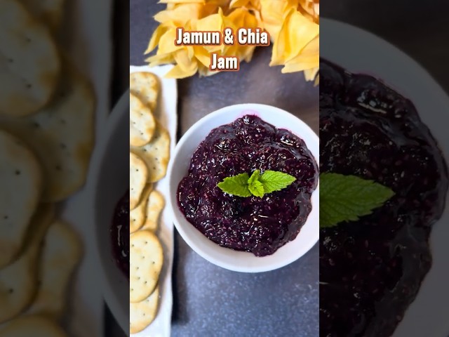 Jamun & Chia Jam #quickrecipes #jamun #jamrecipe #healthyfood #chiaseeds #healthylife