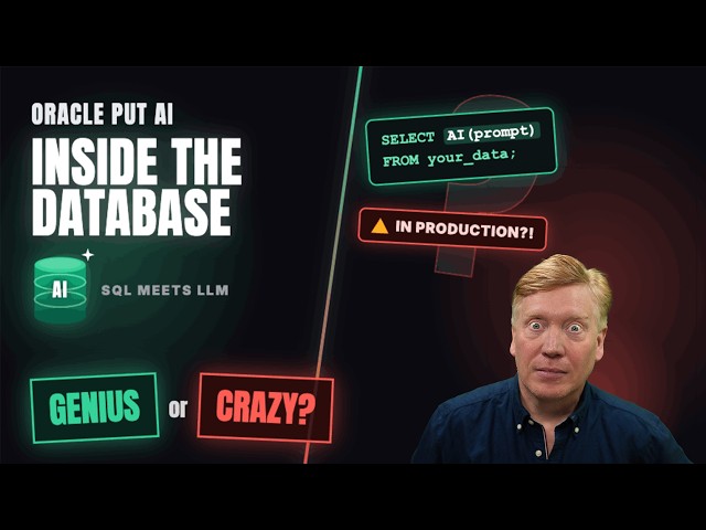 Oracle's Putting AI In The DB: Genius or Crazy?