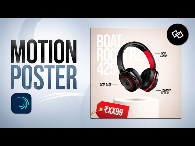 Product advertisement motion poster in alight motion | Infinite Designs.