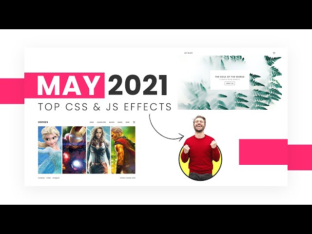 Top CSS & Javascript Animation & Hover Effects | May 2021