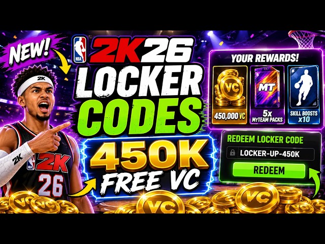 NBA 2K26 LOCKER CODES ⛹️New Locker Codes (450K Free VC)