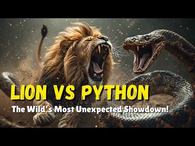 What Happens When a Lion Meets a Python in the Wild?