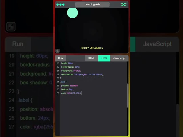 Organic Merge Animation | HTML CSS JavaScript