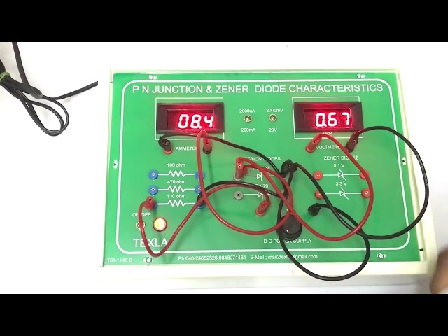 PN JUNCTION DIODE & ZENER DIODE CHARACTERISTICS IN SINGLE BOARD
