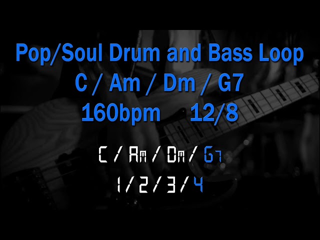 Pop/Soul Drum and Bass Loop in C/Am/Dm/G7 - 160bpm