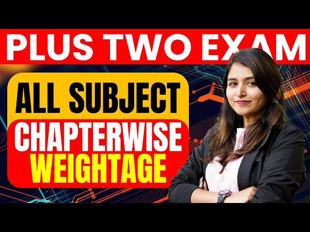 Plus Two Public Exam 2026 | All Subject Chapter Wise Weightage | Exam Winner