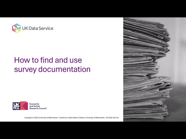 How to find and use survey documentation