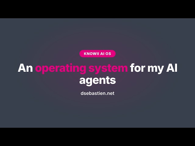 I'm Building an Operating System for My AI Agents