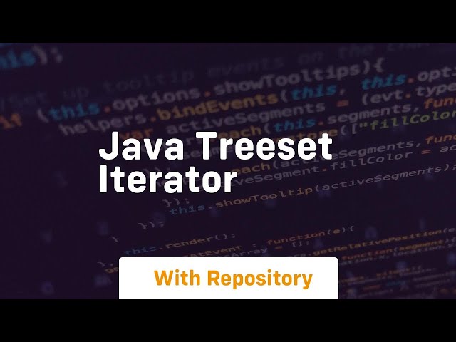 java treeset iterator