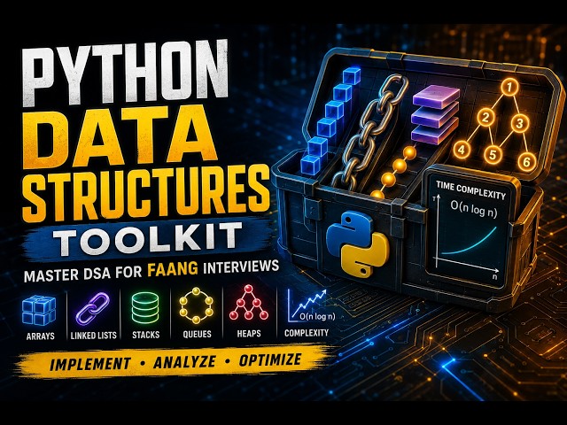 Master Python DSA: Arrays, Linked Lists, Heaps, Big O & Interview Patterns