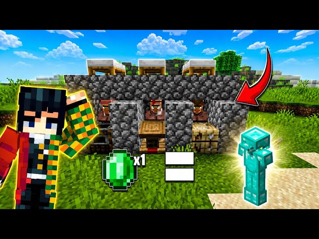 I Built the EASIEST Trading Hall in Minecraft Bedrock! 🧑‍🌾🔥