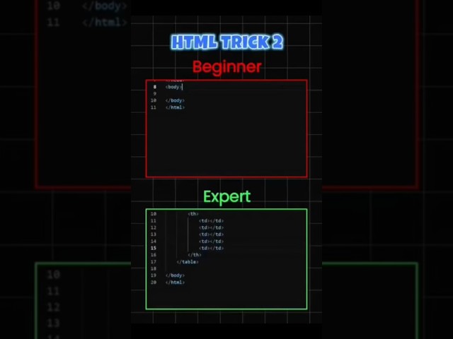 html code |trick 2 beginner vs expert #html #css #webdevelopment #programming #webdesign #program