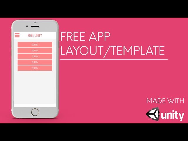Free App Template/Layout | Unity3D