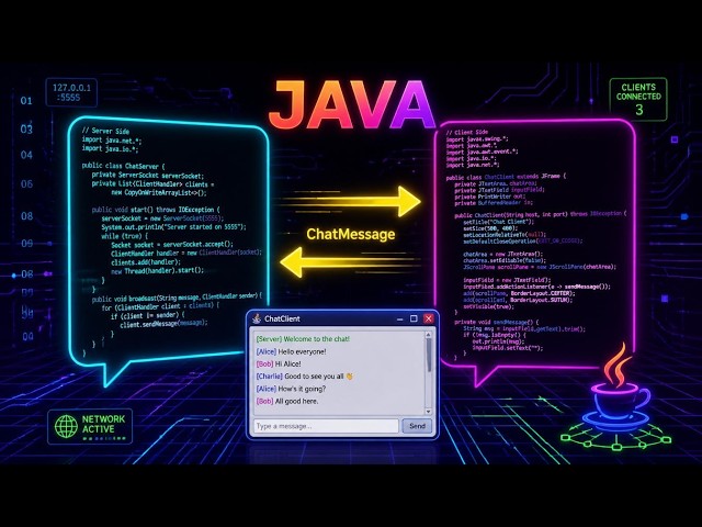 Java Chat Application: Sockets, Swing, and Multithreading
