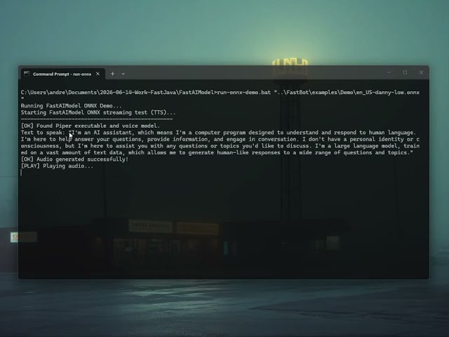 FastAIModel for Java —  Native Local AI Inference (LLM, GGUF & ONNX)