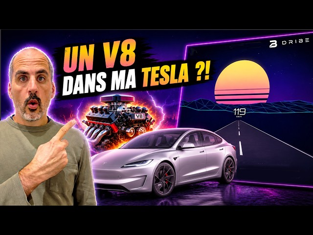 Engine SOUND in my TESLA?! This free app is insane: Dribe.app! Fun guaranteed 😂
