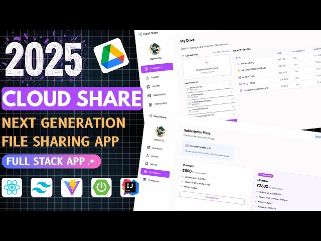 🔥 Setup File Sharing App | React + Spring Boot + MongoDB + Tailwind CSS | Full Stack Project 2025