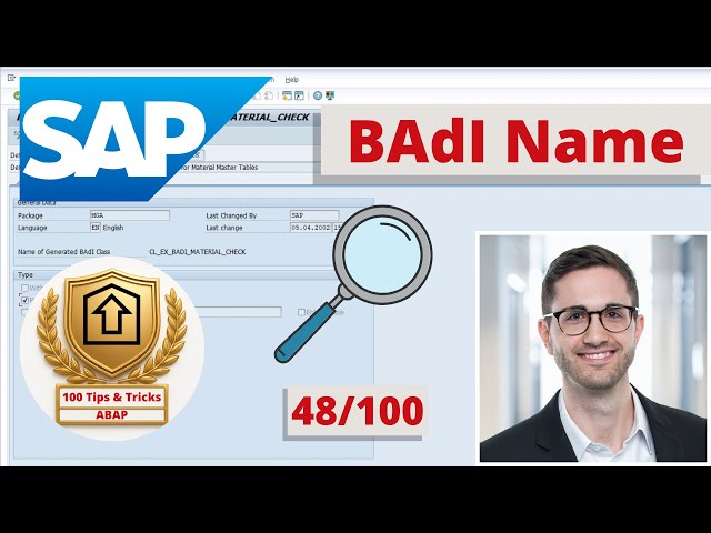 Finding a BAdI name to implement in every SAP Transaction | ABAP Tip #48