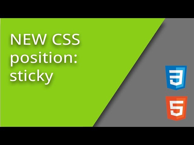 CSS position sticky