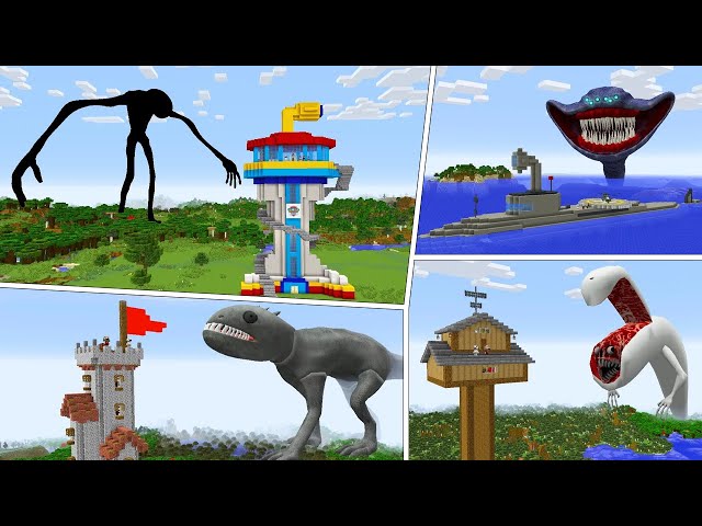 COMPILATION OF BEST SHIN GIANT MONSTERS in Minecraft - Gameplay