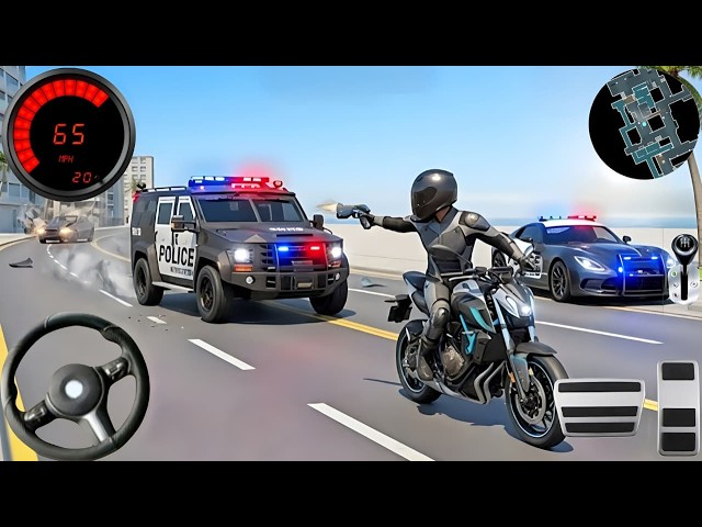 Police Car Chase Simulator 3D Game - Real Police Cop Cars Driving Simulator 2025 - Android GamePlay
