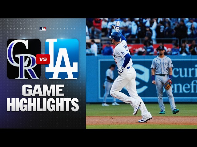 Rockies vs. Dodgers Game Highlights (5/27/26) | MLB Highlights