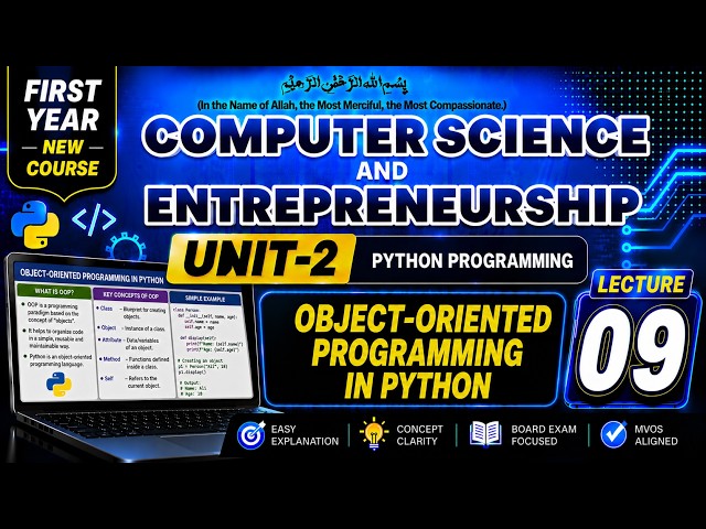 Object-Oriented Programming in Python | First year computer science Chapter 2 Lecture 9