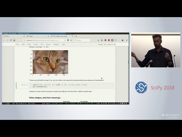 Image Analysis in Python with SciPy and scikit-image | SciPy 2018 Tutorial | Stefan van der Walt