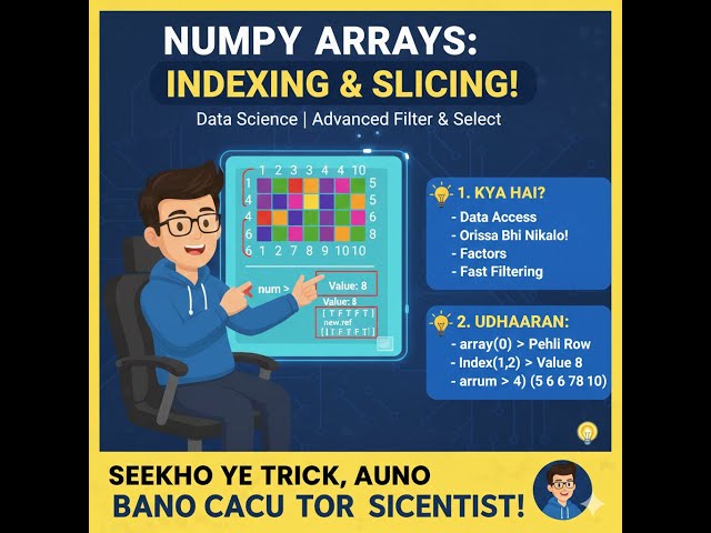 NumPy Arrays COMPLETE Guide - Indexing & Slicing Made Easy | Python Tutorial 2026