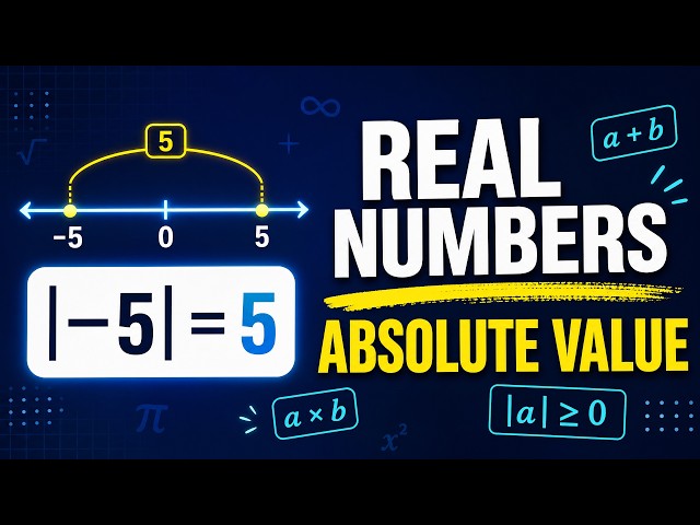 Properties of Real Numbers and Absolute Value | Math Lesson with Examples