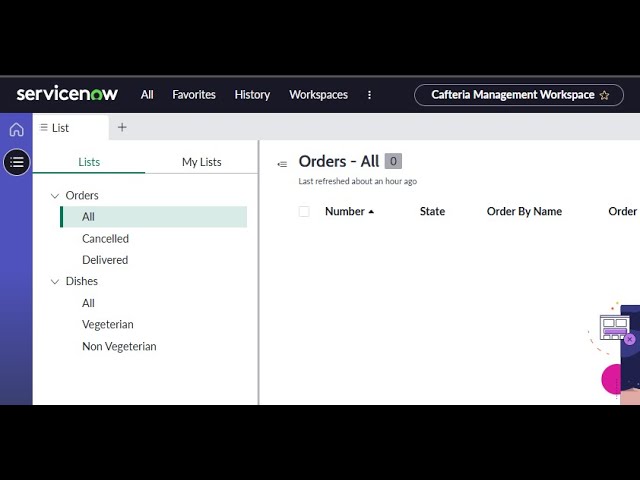 Side Navigation & List Config