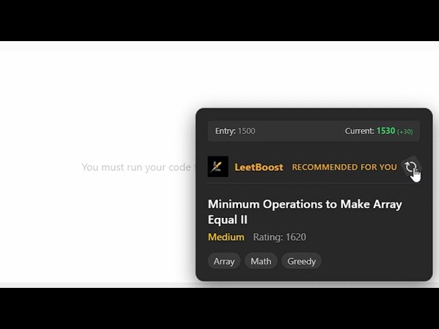 LeetBoost an intelligent chrome extension build for mastery in problems solving.