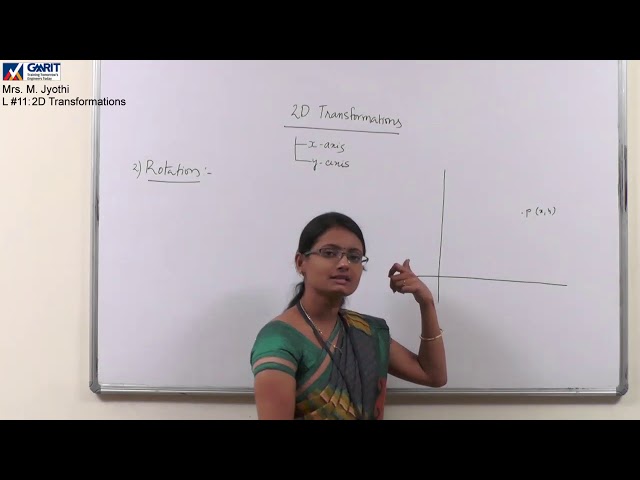 Computer Graphics: Lecture #11: 2D Transformations