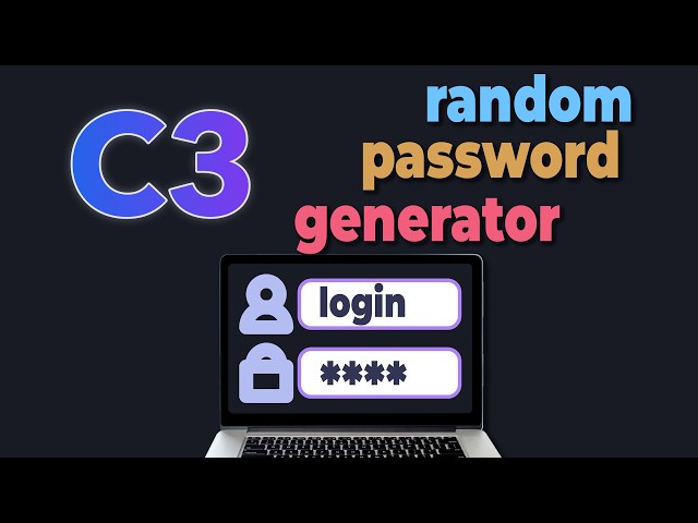 Simple Random Password Generator in C3