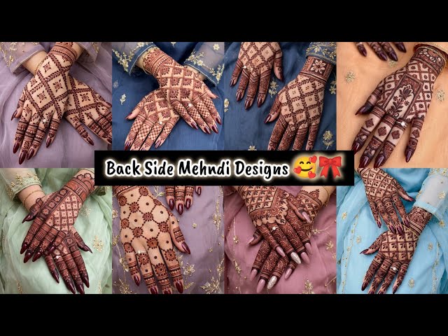 Mehndi Design 🥰 | Simple Back Hand Mehndi Design | Easy Mehndi Designs for Hands | Back Side Mehn...