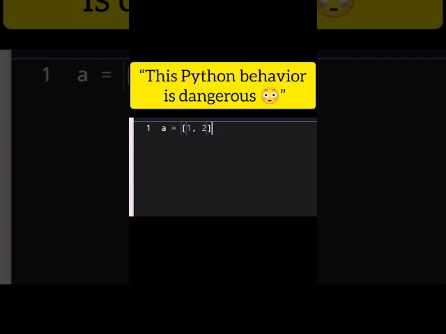 Why Did Both Lists Change? 😱 Python Mystery #shorts #python #codingwithpk #codingshorts