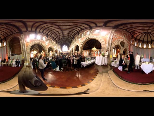 360° Sawood and Aarifah's wedding - cake cutting