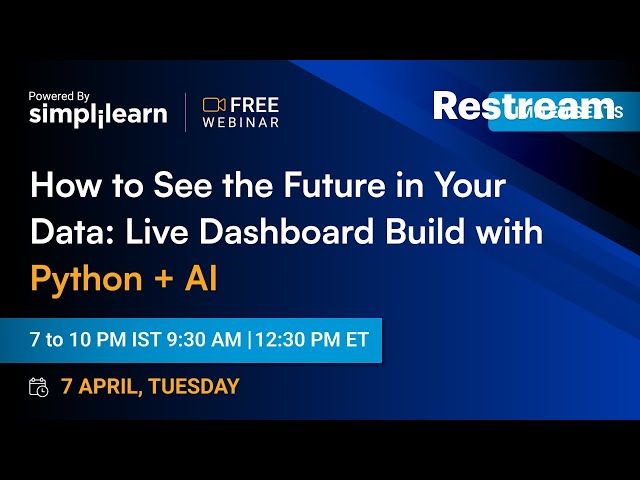 Data Analytics With Python And AI | Build A Predictive Dashboard With Python And AI | Simplilearn