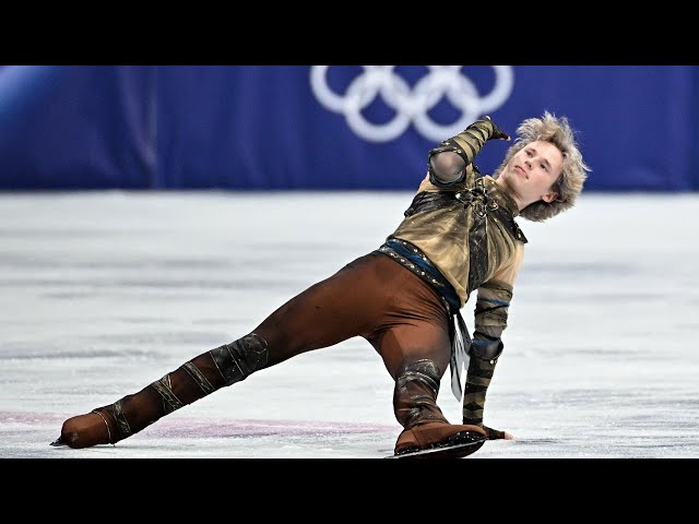 Ilia Malinin blazes to top spot after Olympic short program
